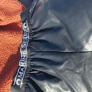 Marine Serre Lether Short